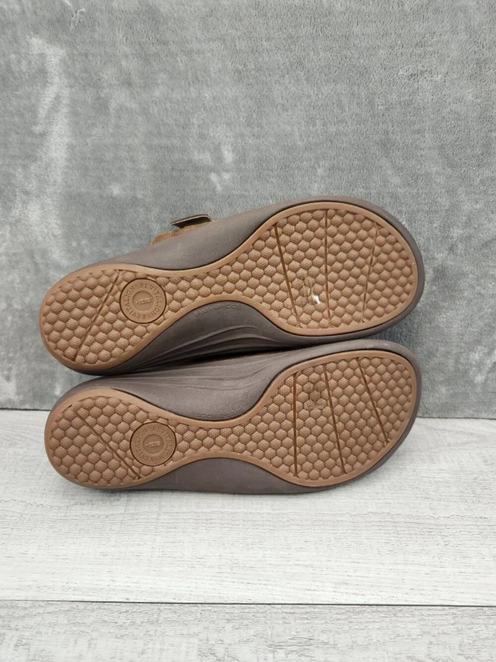 Revitalign Paxton Men 12EE (EU46.5EE) Orthotic Leather Slide Sandal Paxton Slide